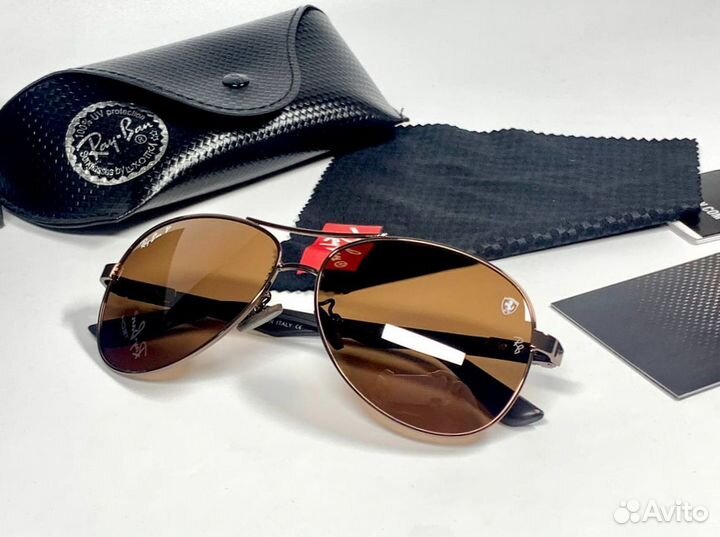 Очки Ray Ban Aviator коричневые