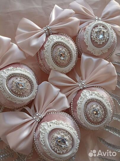 Новогодние шары в бархате