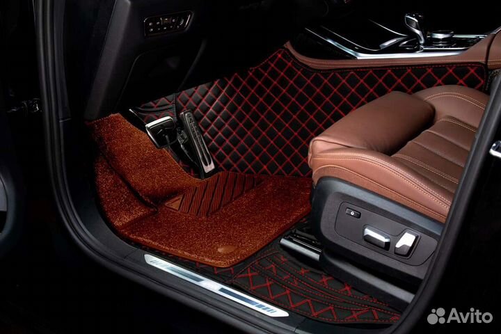 3D Коврики Lexus LX570 Салон Багажник Экокожа