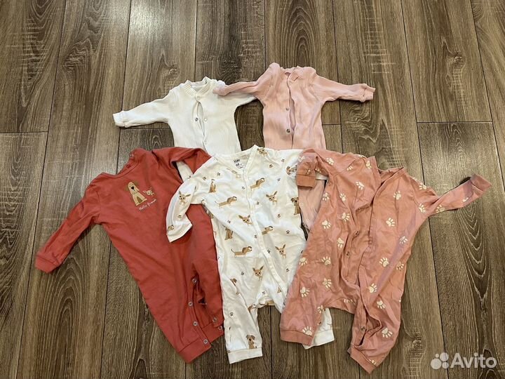 Вещи пакетом на новорожденную девочку 62 см