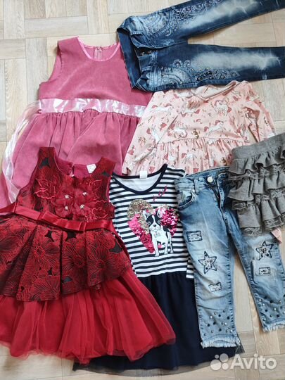 Детские вещи пакетом для девочки 110 -122