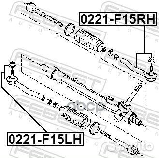 Наконечник рулевой 0221-F15RH 0221-F15RH Febest