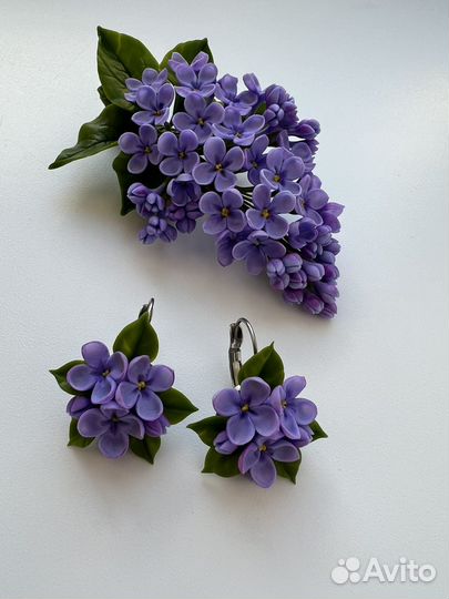 Комплект с сиренью ручной работы