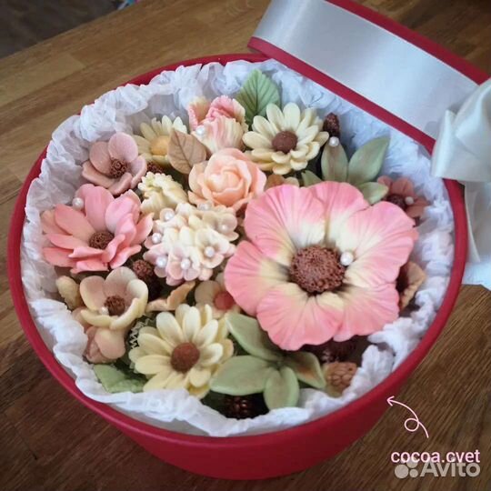 Шоколадные цветы розы