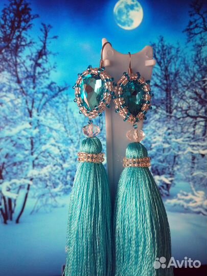 Серьги-кисти (ручной работы) в ассортименте