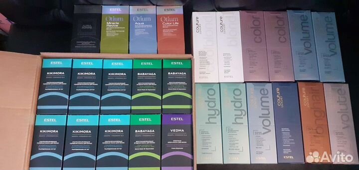 Коробки шампунь,бальзам,маска Эстель Отиум и Кутюр