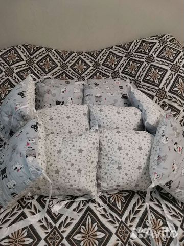 Подушки бортики в кроватку