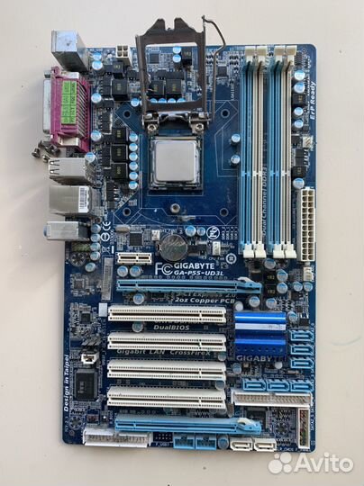 Материнская плата с процессором