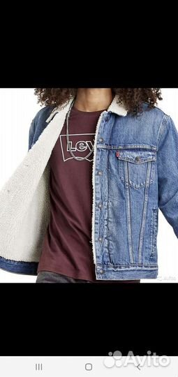 Джинсовая куртка levis sherpa Trucker