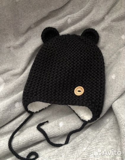 Шапка зимняя для новорожденных