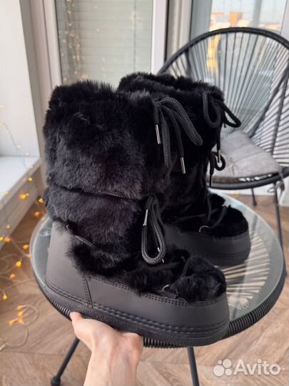 Луноходы пушистые Moon Boot type