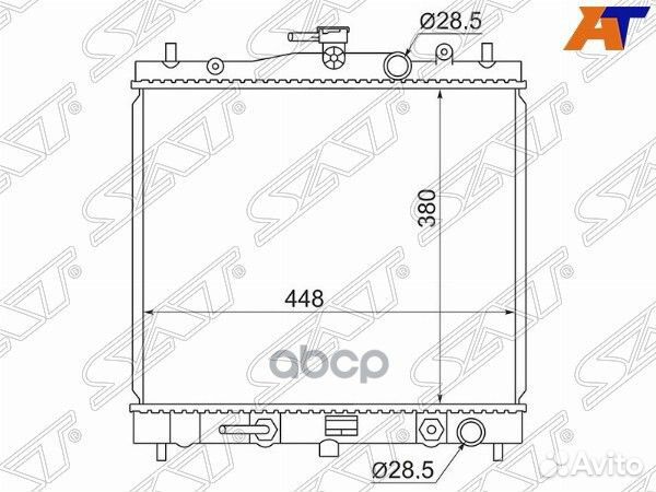 Радиатор Nissan March 02-10 / Note 05-13 / Tiida