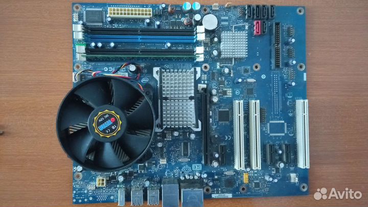 Материнская плата сокет 775 с процессером