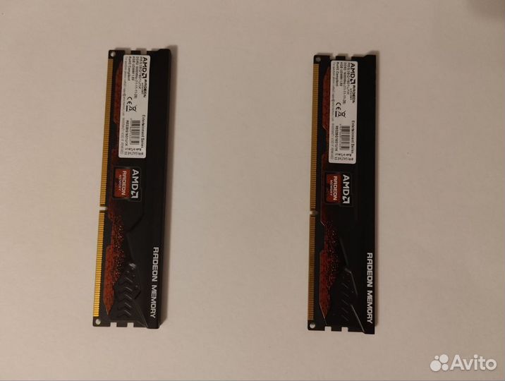 Оперативная память AMD Radeon ddr3 4gb x2 1600mhz