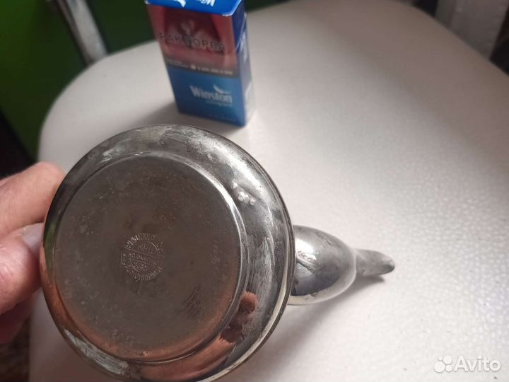 Заварочный чайник мельхиоровый