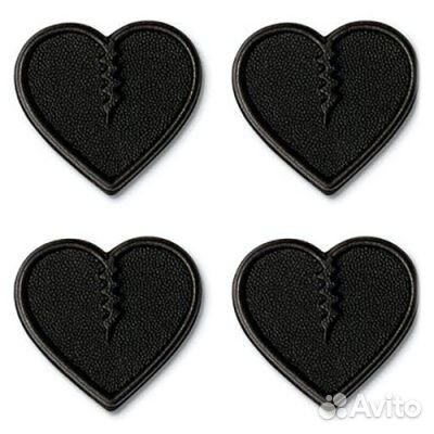 Наклейка на сноуборд crab grab mini heart black&n