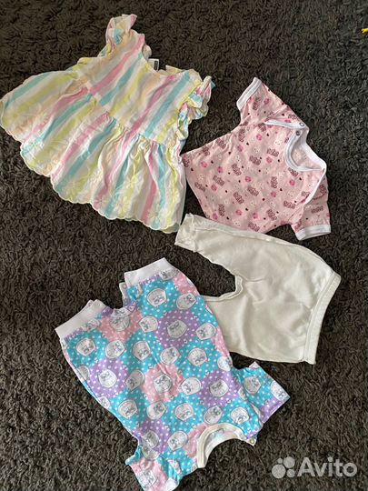 Пакет вещей на девочку 1-2 месяца