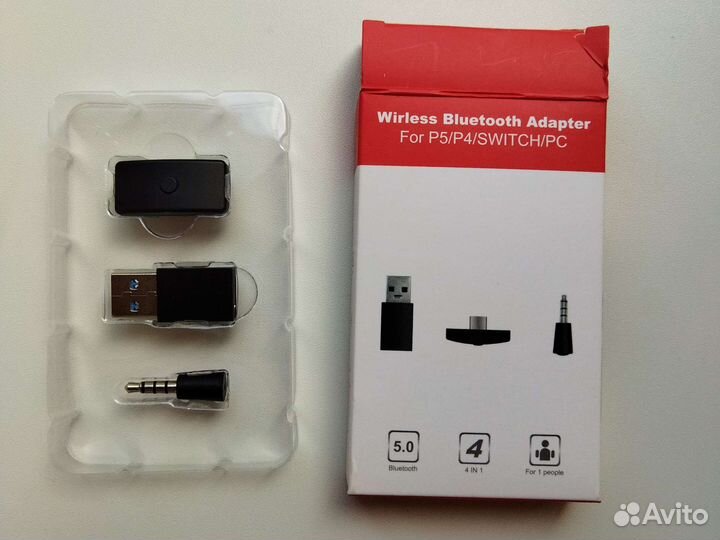 Bluetooth Adapter для Ps5/4, Switch, PC