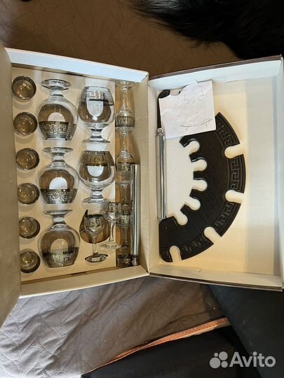 Минибар(набор бокалов) Гусь Хрустальный