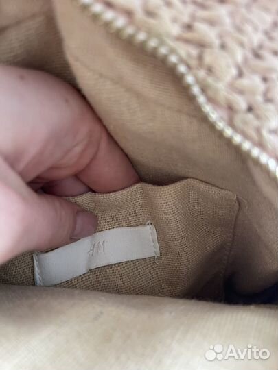 Плетеная круглая сумка H&M