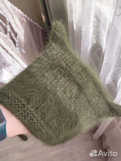 Шапка чепчик с ушками женская