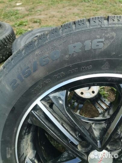 Колеса зимноие р 16 с дисками (шипы)