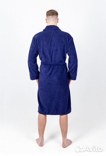 Халаты Махровые Темно-Синий