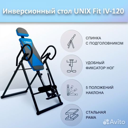 Инверсионный стол unix Fit IV-120 арт.120и.107
