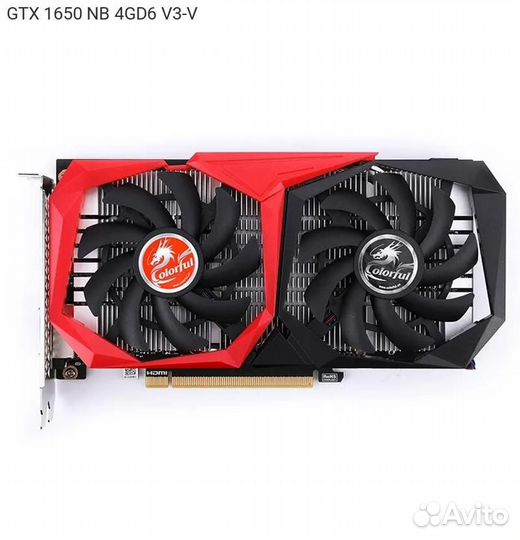 Видеокарта Colorful nVidia GeForce GTX 1650 gddr6