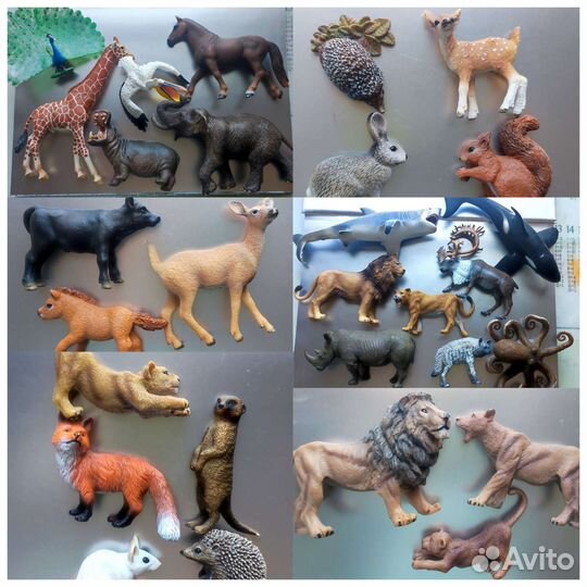 Фигурки schleich, collecta, papo