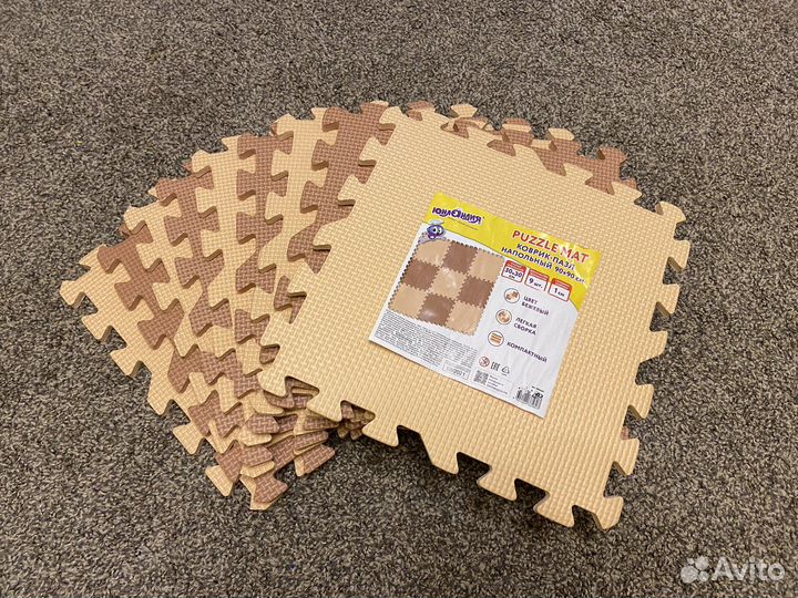 Детский мягкий коврик пазл