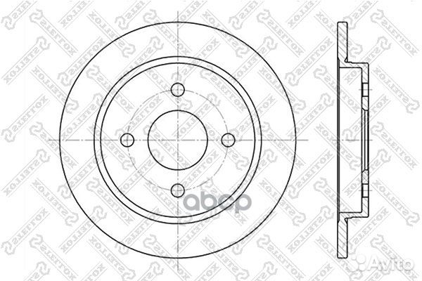 6020-2536-SX диск тормозной задний Ford Focus