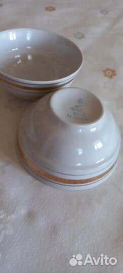 Пиалы, молочник фарфор СССР