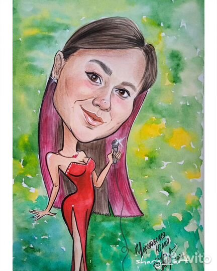 Шарж на заказ, шаржист на праздник