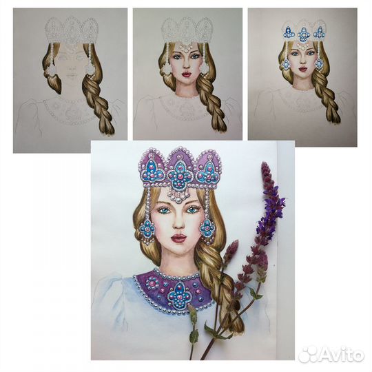 Портрет по фото, рисунки на заказ. Уроки рисования