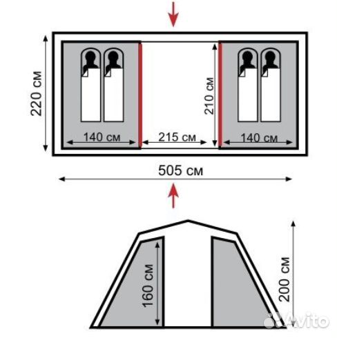 Палатка relaxica Pacific 4