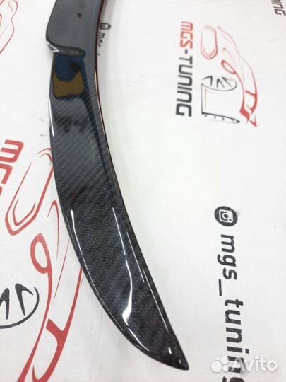 Спойлер (B) на Mercedes E-Class w213 карбон