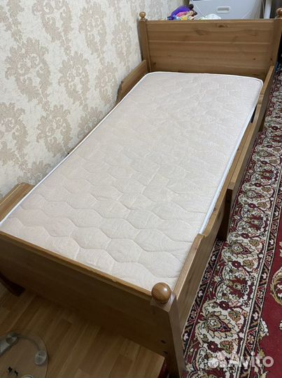 Кровать икеа +Матрас пружинный Askona 160*80