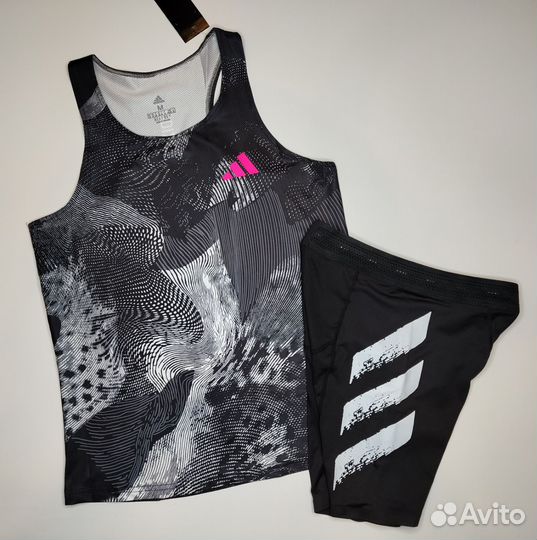 Беговой Комплект Adidas Adizero Майка Тайтсы