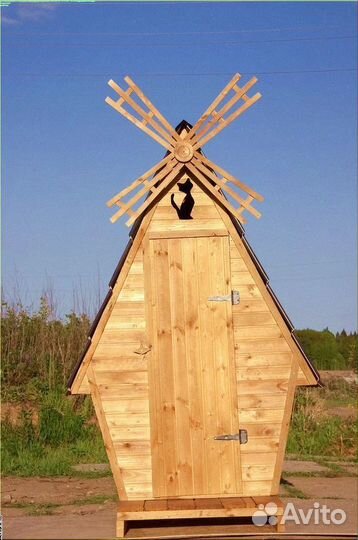 Дачный туалет деревянный Т757