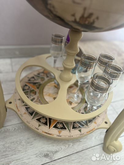 Мини бар глобус напольный