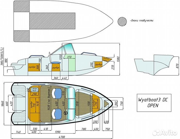 Катер Нептун 3 dc open