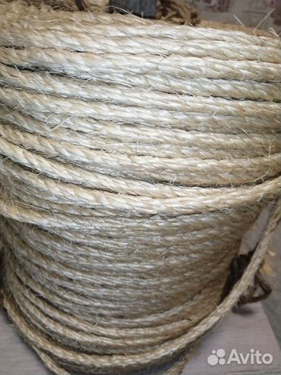 Веревка для когтеточки, сизалевая, пазов сруба