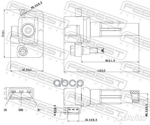 Катушка зажигания 08640001 Febest