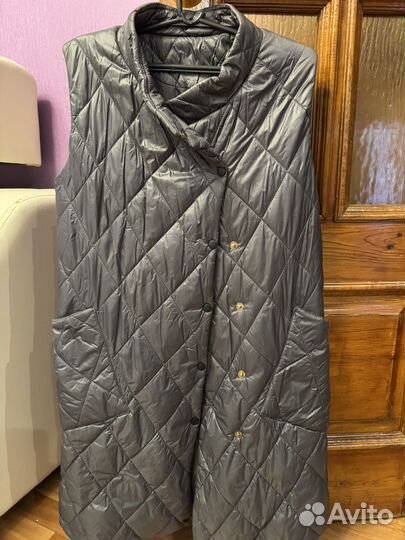 Жилетка женская утепленная длинная 44