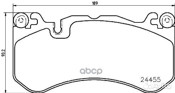 Колодки тормозные дисковые перед P50127 Brembo
