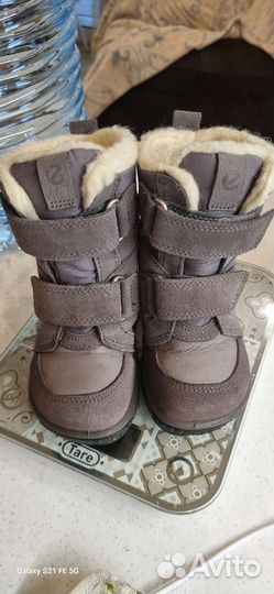 Зимние ботинки ecco 22