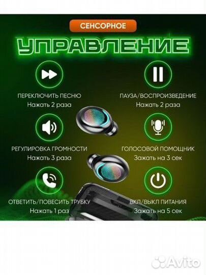 Современные беспроводные наушники TWS F9-5