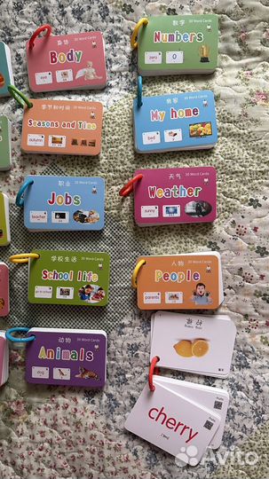 Карточки для изучения английского и китайского