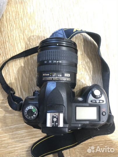 Зеркальный фотоаппарат nikon d70 с объективом